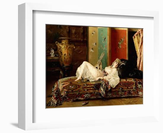 A Reclining Odalisque-Gustave Leonard de Jonghe-Framed Giclee Print