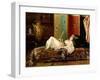 A Reclining Odalisque-Gustave Leonard de Jonghe-Framed Giclee Print