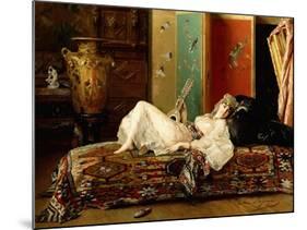 A Reclining Odalisque-Gustave Leonard de Jonghe-Mounted Giclee Print