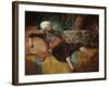 A Reclining Turk Smoking a Hookah, 1844-Henri Baron-Framed Giclee Print