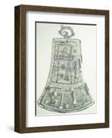 A Reconstructed Tintinnabulum. Etruscan Civilization, 9th-1st Century BC-null-Framed Giclee Print