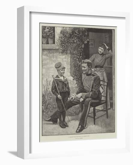 A Recruit for the Prince of Wales's Own-William Henry Charles Groome-Framed Giclee Print