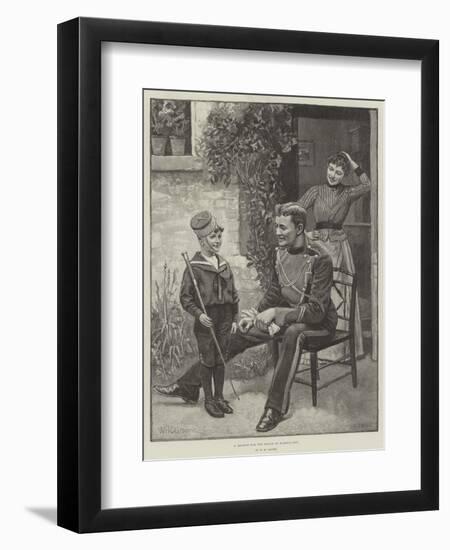 A Recruit for the Prince of Wales's Own-William Henry Charles Groome-Framed Giclee Print