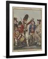 A Recruiting Party, 1797-Isaac Robert Cruikshank-Framed Giclee Print