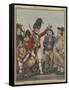 A Recruiting Party, 1797-Isaac Robert Cruikshank-Framed Stretched Canvas