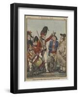 A Recruiting Party, 1797-Isaac Robert Cruikshank-Framed Giclee Print