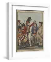 A Recruiting Party, 1797-Isaac Robert Cruikshank-Framed Giclee Print