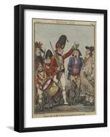 A Recruiting Party, 1797-Isaac Robert Cruikshank-Framed Giclee Print