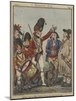 A Recruiting Party, 1797-Isaac Robert Cruikshank-Mounted Giclee Print