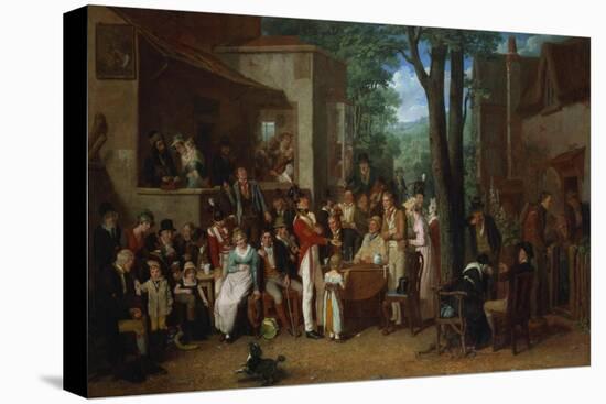 A Recruiting Party, 1822-Edward Villiers Rippingille-Stretched Canvas