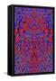 A Red and Blue Kaleidoscopic Tapestry-Ray2012-Framed Stretched Canvas