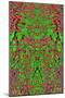 A Red and Green Kaleidoscopic Tapestry-Ray2012-Mounted Art Print