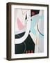 A red circle’s playhouse-Hyunah Kim-Framed Art Print