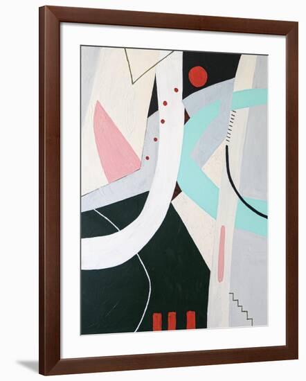 A red circle’s playhouse-Hyunah Kim-Framed Art Print