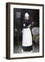 A Red Cross Hospital nurse Pouring Medicine, Late 1800s-null-Framed Giclee Print