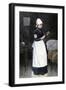 A Red Cross Hospital nurse Pouring Medicine, Late 1800s-null-Framed Giclee Print