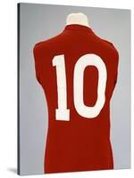 A Red England World Cup Final International Shirt, No.10, Worn by Geoff Hurst in 1966 World Cup…-null-Stretched Canvas