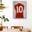 A Red England World Cup Final International Shirt, No.10, Worn by Geoff Hurst in 1966 World Cup…-null-Stretched Canvas displayed on a wall
