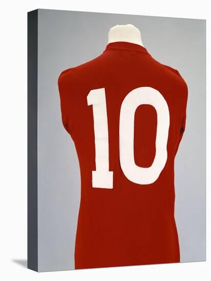 A Red England World Cup Final International Shirt, No.10, Worn by Geoff Hurst in 1966 World Cup…-null-Stretched Canvas