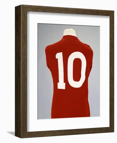 A Red England World Cup Final International Shirt, No.10, Worn by Geoff Hurst in 1966 World Cup…-null-Framed Giclee Print