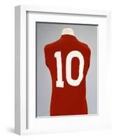 A Red England World Cup Final International Shirt, No.10, Worn by Geoff Hurst in 1966 World Cup…-null-Framed Giclee Print