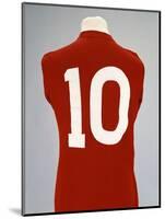 A Red England World Cup Final International Shirt, No.10, Worn by Geoff Hurst in 1966 World Cup…-null-Mounted Giclee Print