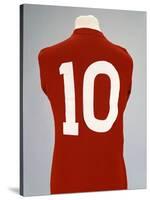 A Red England World Cup Final International Shirt, No.10, Worn by Geoff Hurst in 1966 World Cup…-null-Stretched Canvas