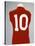A Red England World Cup Final International Shirt, No.10, Worn by Geoff Hurst in 1966 World Cup…-null-Stretched Canvas