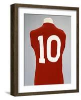 A Red England World Cup Final International Shirt, No.10, Worn by Geoff Hurst in 1966 World Cup…-null-Framed Giclee Print