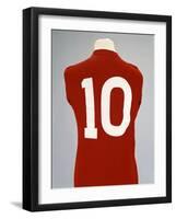 A Red England World Cup Final International Shirt, No.10, Worn by Geoff Hurst in 1966 World Cup…-null-Framed Giclee Print