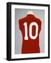 A Red England World Cup Final International Shirt, No.10, Worn by Geoff Hurst in 1966 World Cup…-null-Framed Giclee Print