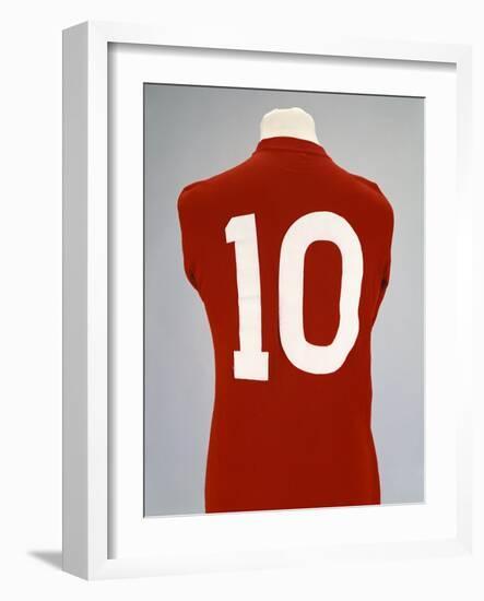 A Red England World Cup Final International Shirt, No.10, Worn by Geoff Hurst in 1966 World Cup…-null-Framed Giclee Print