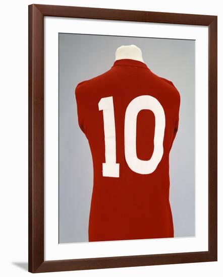 A Red England World Cup Final International Shirt, No.10, Worn by Geoff Hurst in 1966 World Cup…-null-Framed Giclee Print