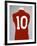 A Red England World Cup Final International Shirt, No.10, Worn by Geoff Hurst in 1966 World Cup…-null-Framed Giclee Print