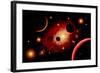 A Red Giant Star System-null-Framed Art Print