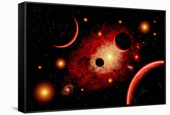 A Red Giant Star System-null-Framed Stretched Canvas