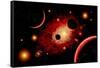 A Red Giant Star System-null-Framed Stretched Canvas