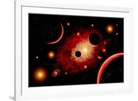 A Red Giant Star System-null-Framed Art Print