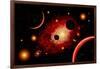 A Red Giant Star System-null-Framed Art Print