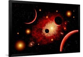 A Red Giant Star System-null-Framed Art Print