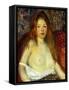 A Red-Haired Model-William James Glackens-Framed Stretched Canvas