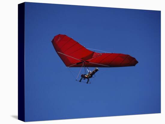 A Red Hang Glider-null-Stretched Canvas