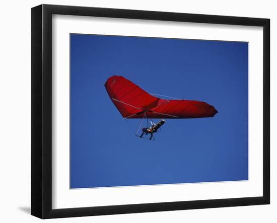 A Red Hang Glider-null-Framed Photographic Print