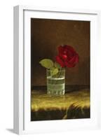 A Red Rose-Martin Johnson Heade-Framed Giclee Print