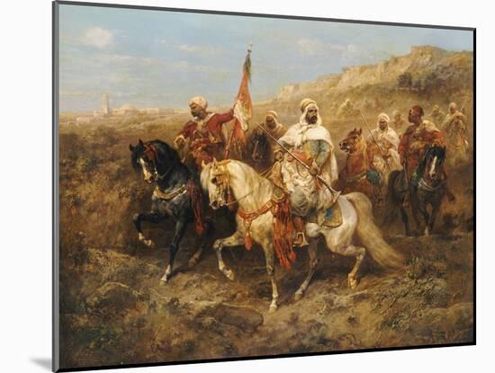 A Regal Procession-Adolph Schreyer-Mounted Giclee Print