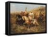 A Regal Procession-Adolph Schreyer-Framed Stretched Canvas