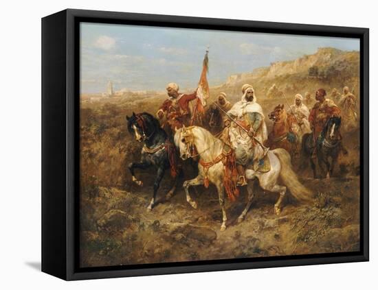 A Regal Procession-Adolph Schreyer-Framed Stretched Canvas