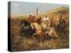 A Regal Procession-Adolph Schreyer-Stretched Canvas