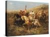 A Regal Procession-Adolph Schreyer-Stretched Canvas