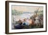 A Regatta at Asnieres During the Second Empire, C1868-1905-Antony Paul Emile Morlon-Framed Giclee Print